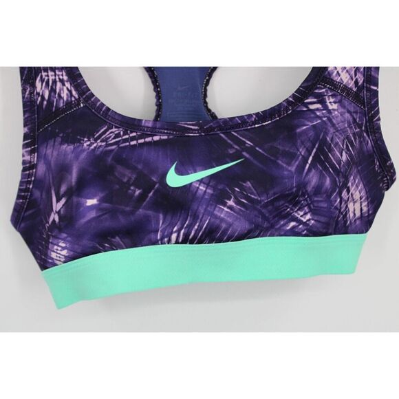 Nike Small Purple & Teal Sports Bra - Picture 3 of 6